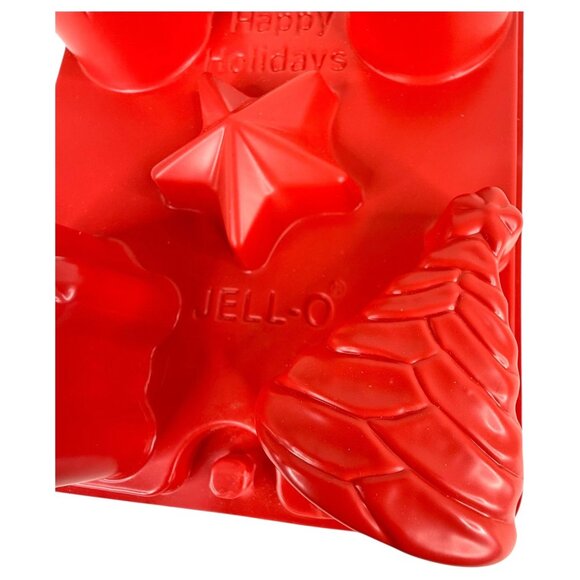 Vintage 1997 JELL-O Jello Jigglers Molds Christmas Shapes Set of 2 Green & R - Picture 2 of 9